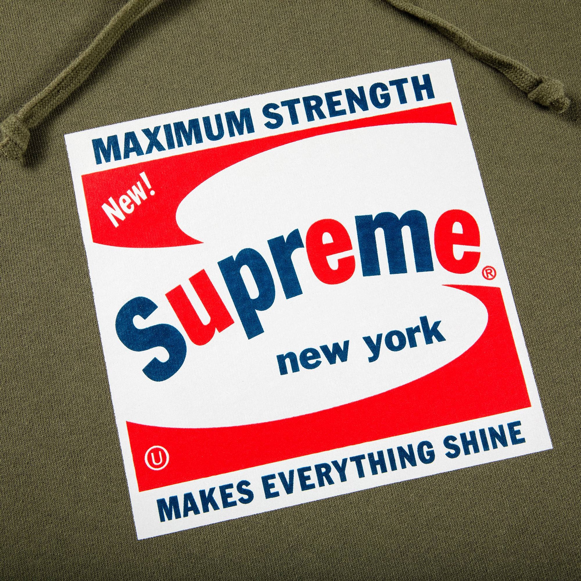 Supreme Shine Hooded Sweatshirt 'Light Olive' - 2