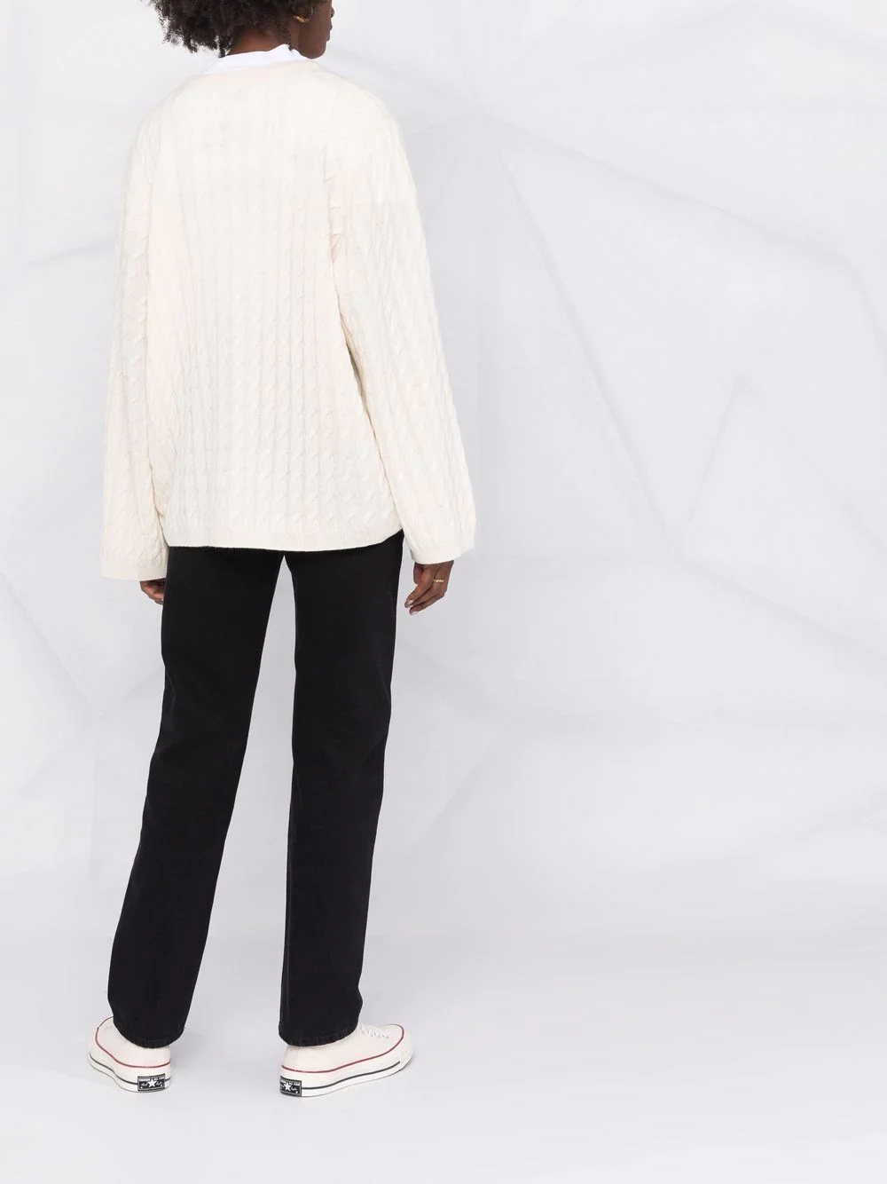 cable-knit cashmere jumper - 6