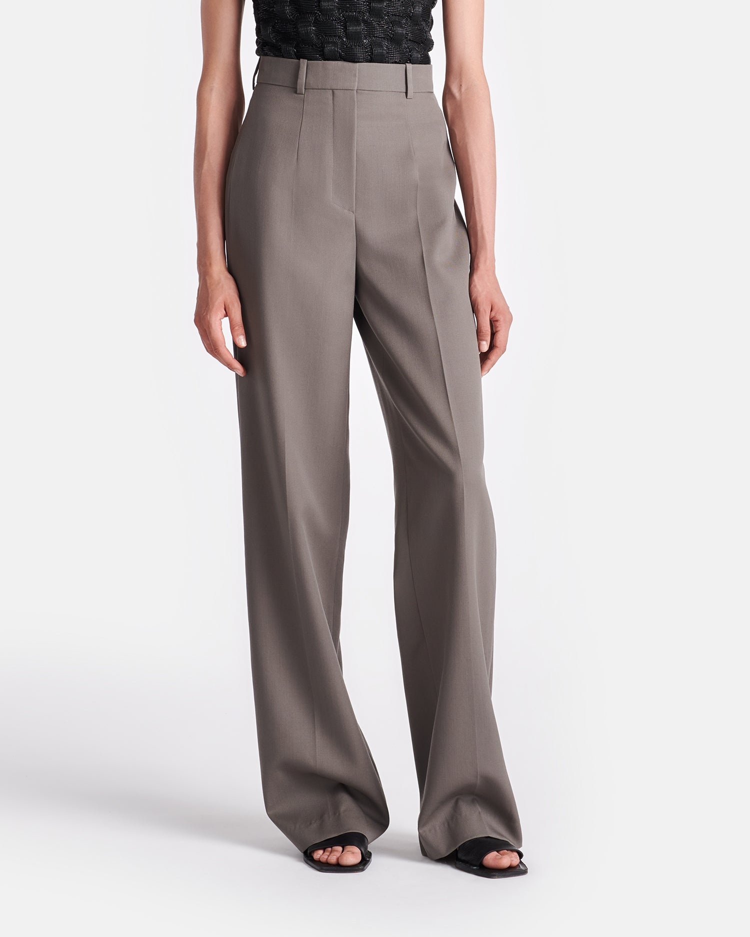 Twill Suiting Straight-Leg Pants - 4