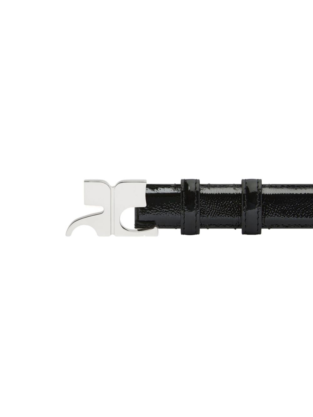 buckle leather belt - 2