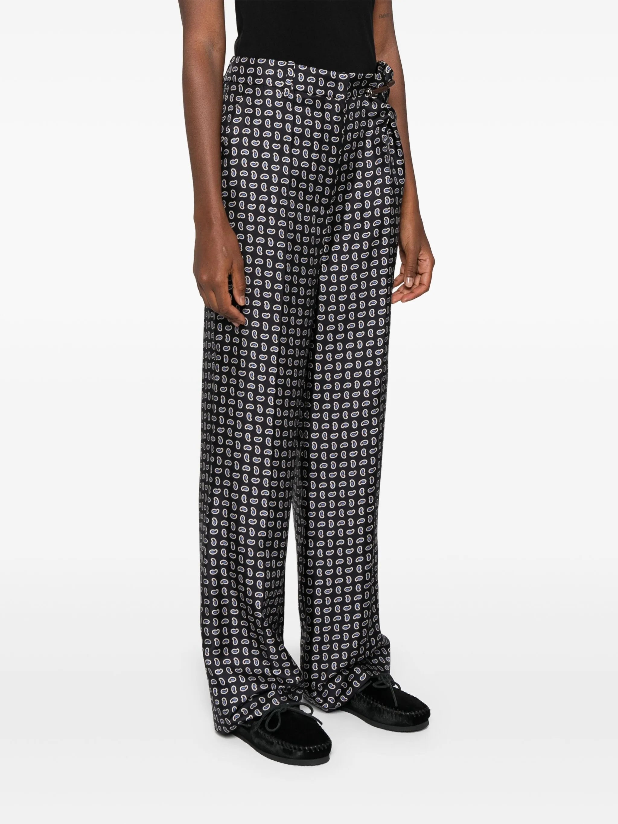 High-waist Twill Pants - 2