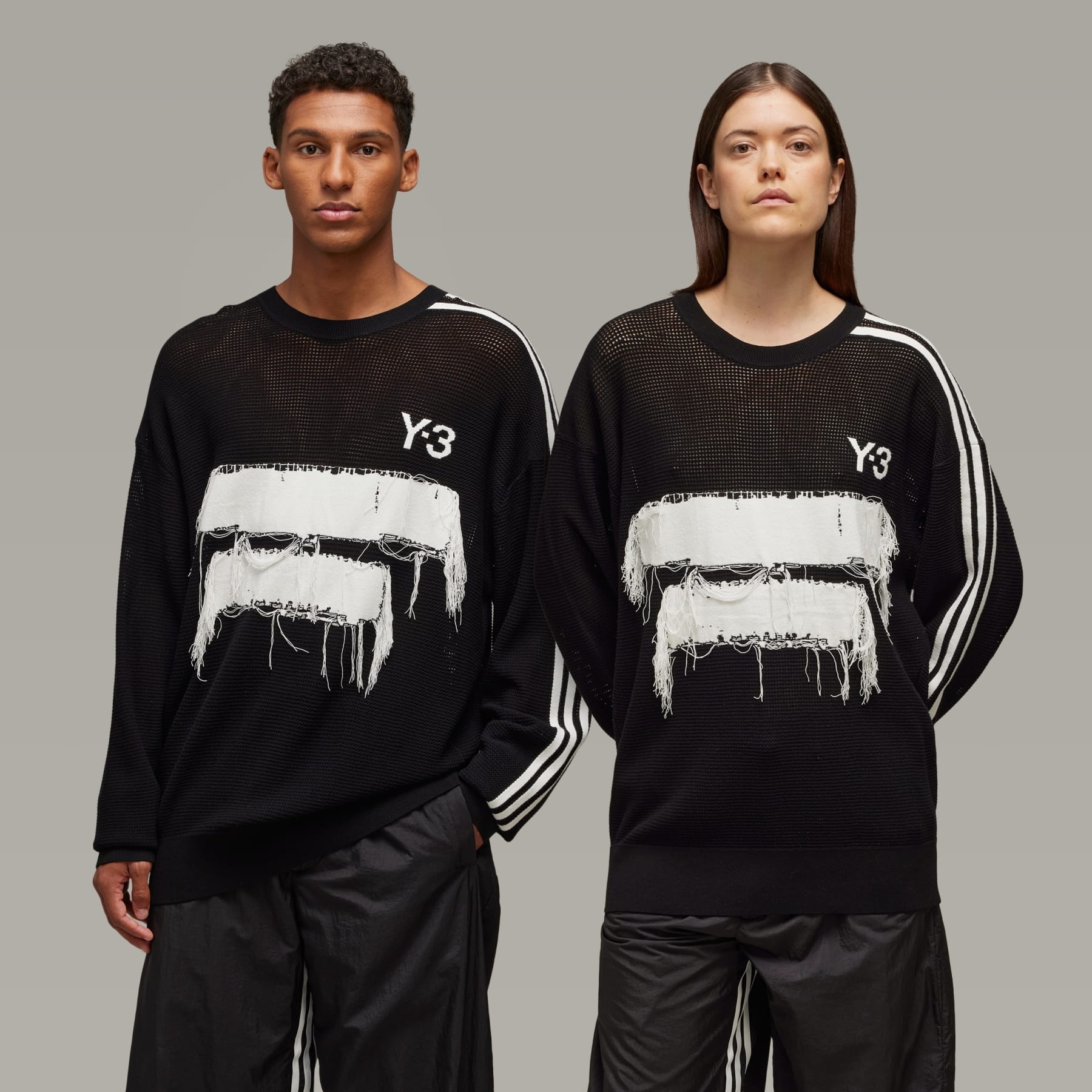 トップス Y-3 Classic Knit Crew Sweater XL adidas Y-3 Loose Crew Sweater - Black | Free Shipping with