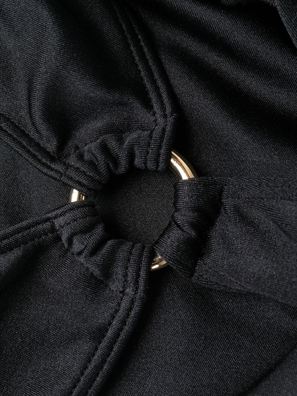 cut-out V-neck one-piece - 3