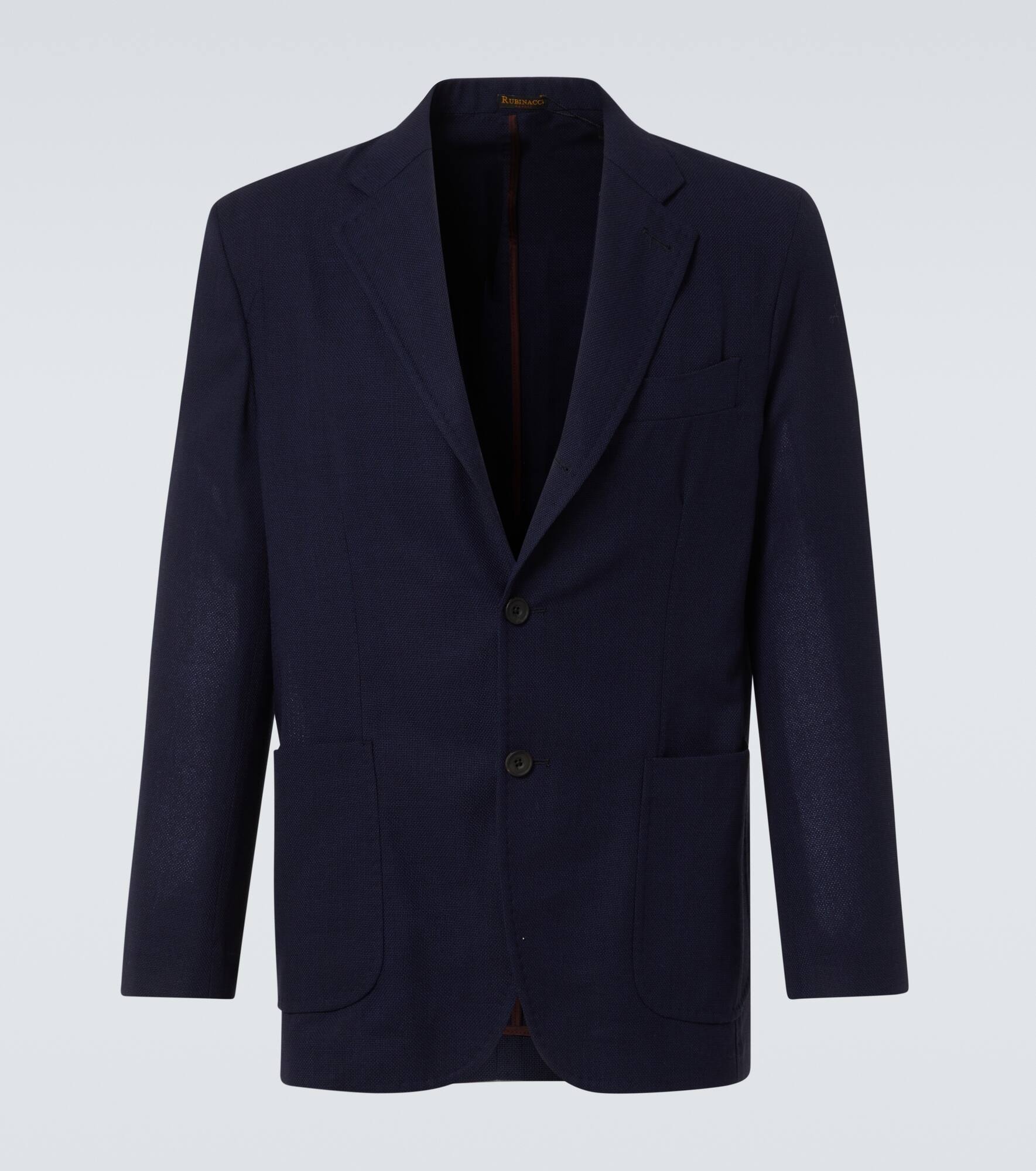Wool grisaille blazer - 1