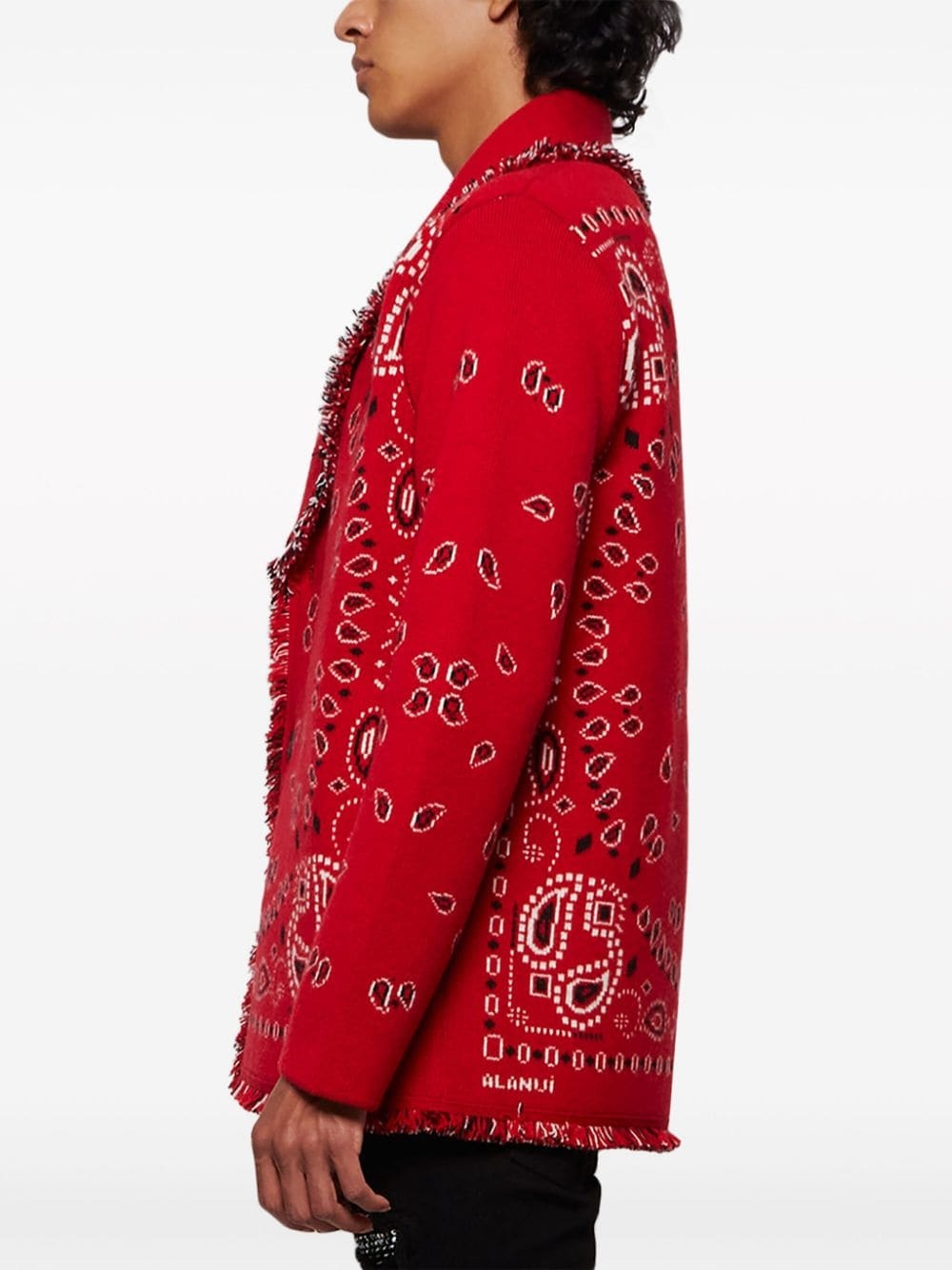 Icon Bandana cashmere cardigan - 4