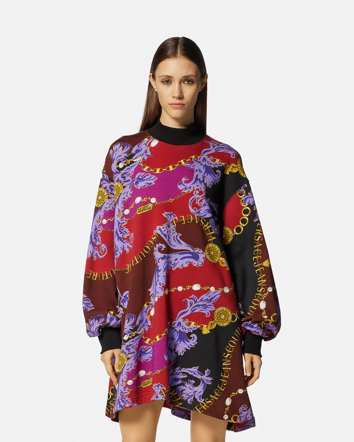Chain Couture Sweatshirt Dress - 3