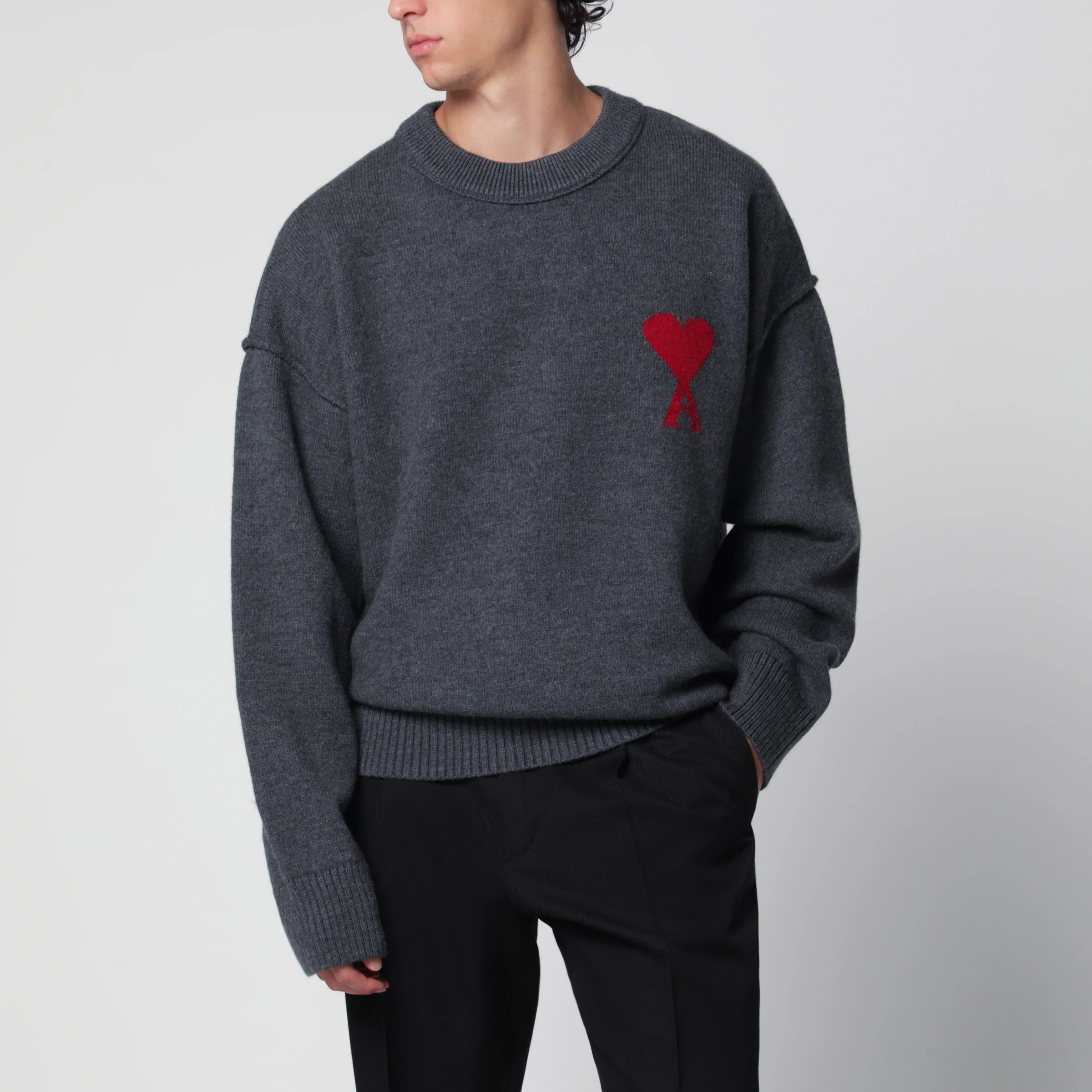 Dark grey Ami De Coeur sweater - 1