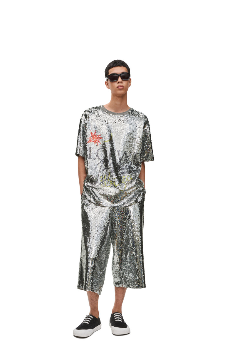 Loewe Loose fit T-shirt in sequins outlook