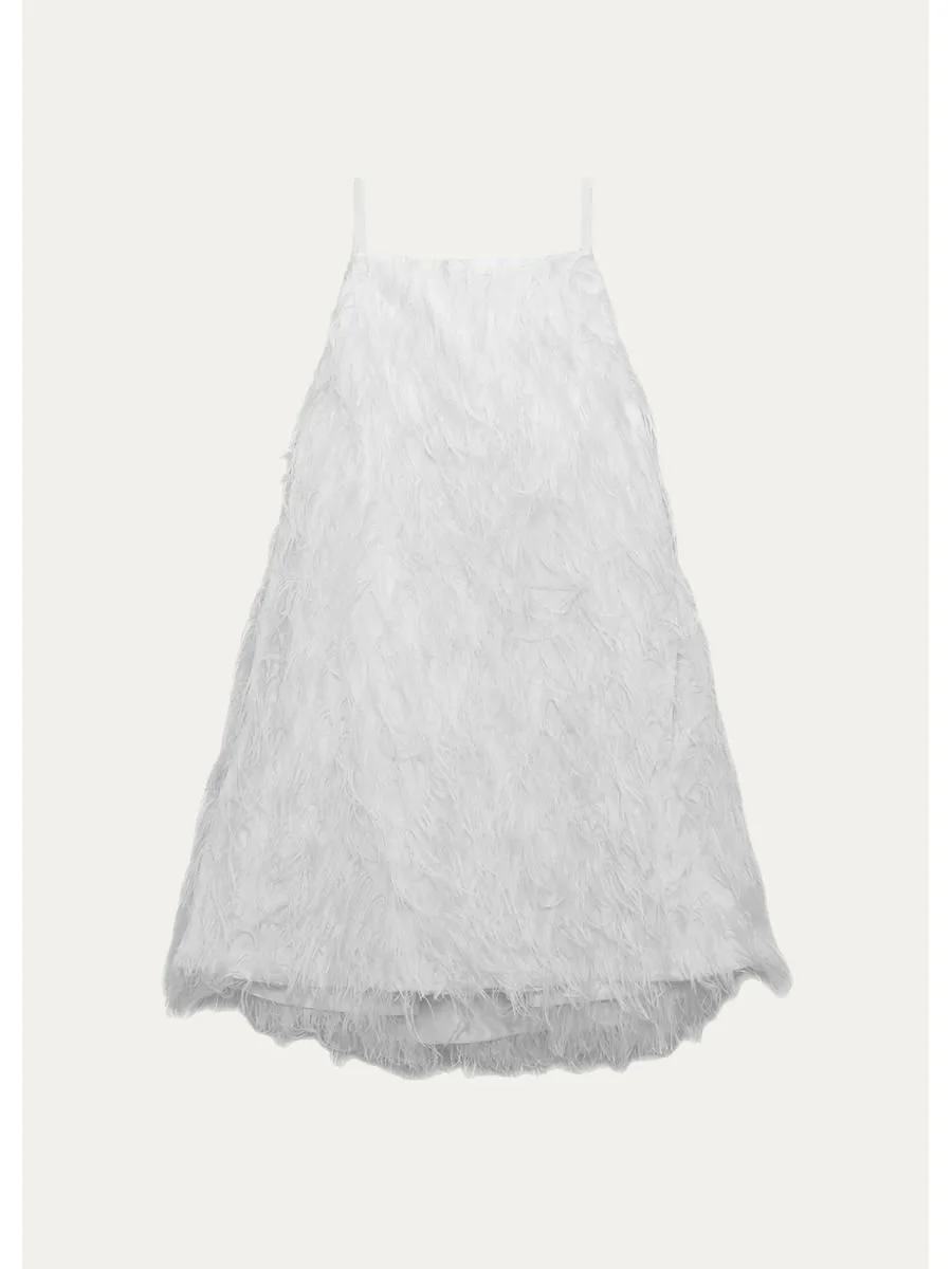 Kalla Feather Mini Dress - 1