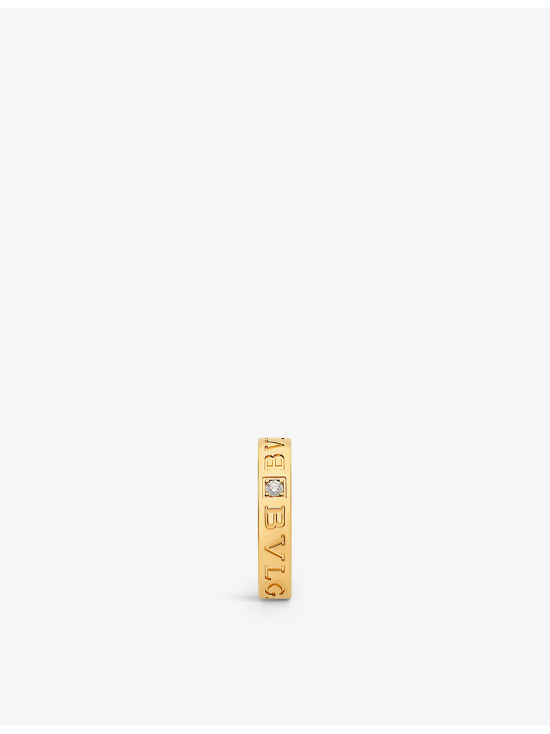 BVLGARI B.zero1 18ct yellow-gold and 0.04ct brilliant-cut diamond ring outlook