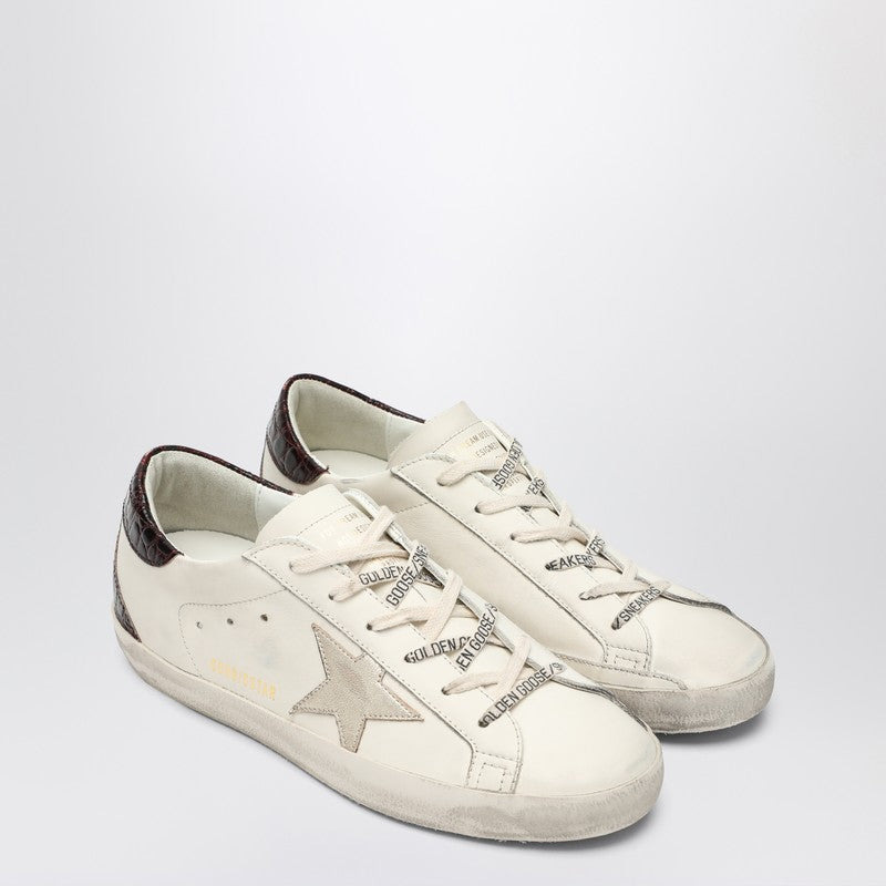 Golden Goose Sneaker Super Star White/Platinum/Burgundy Women - 1