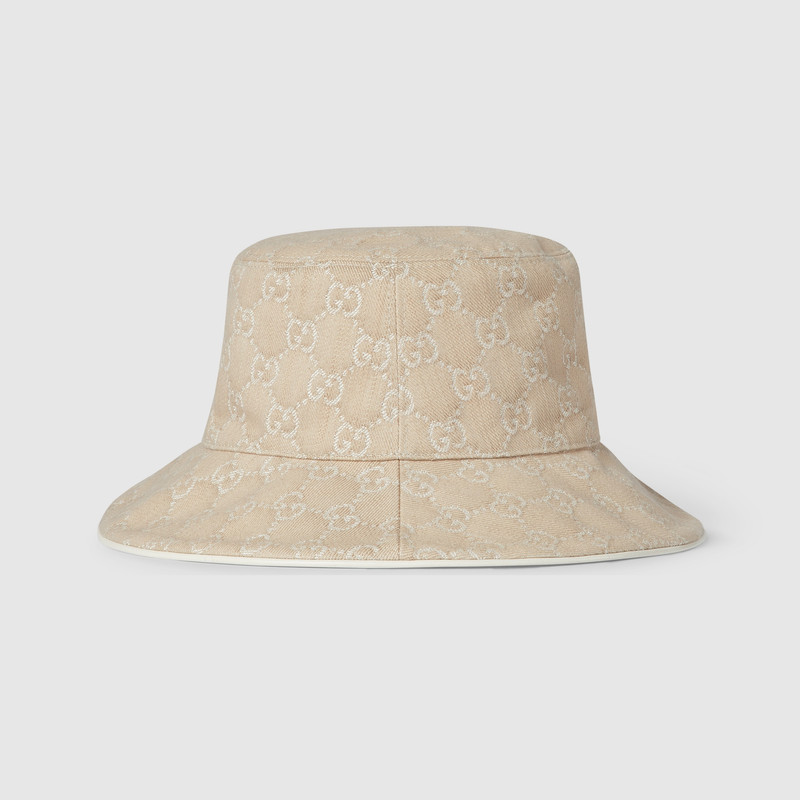 GUCCI GG denim bucket hat with Horsebit outlook