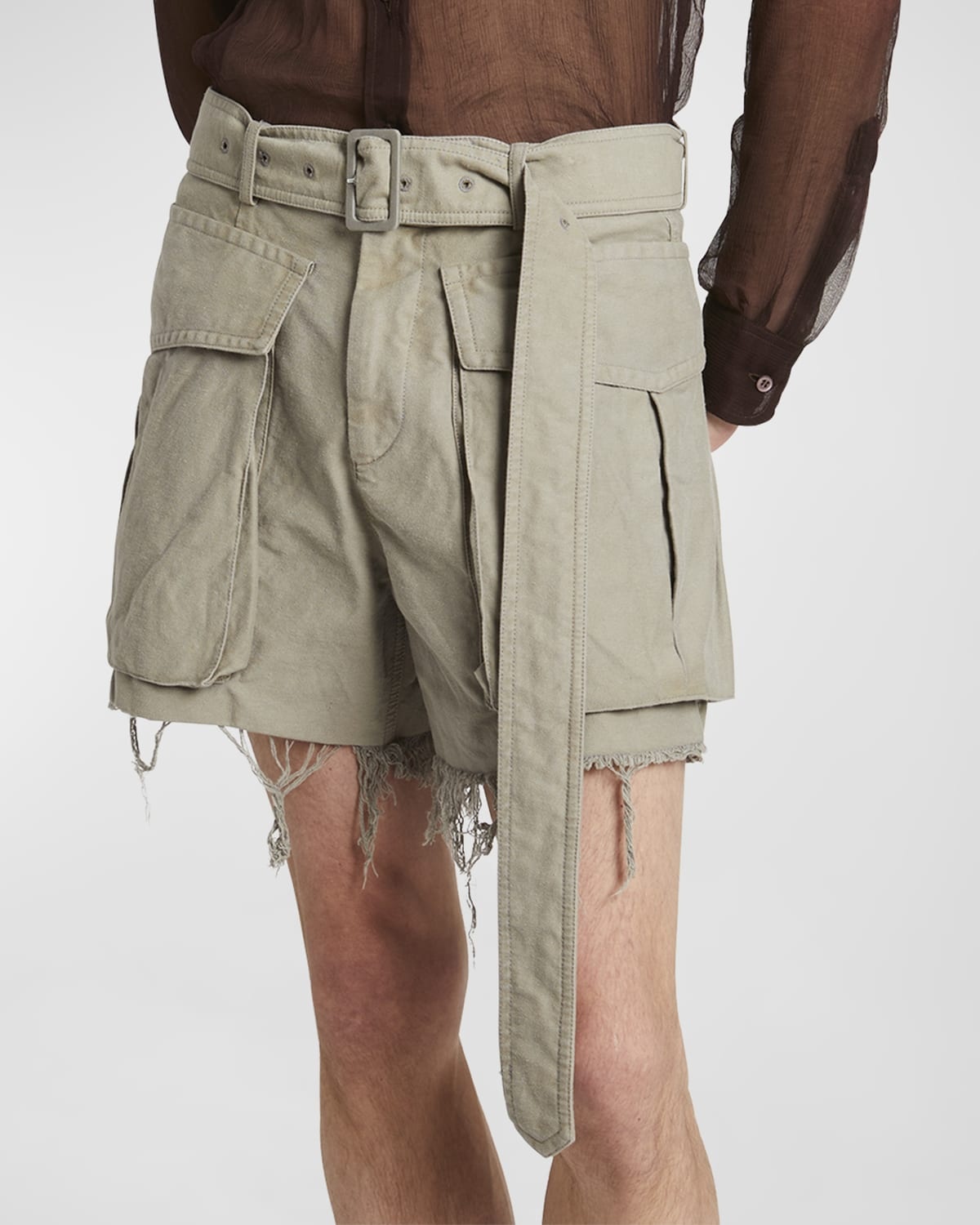 Men's Pez Belted Cargo Shorts - 7