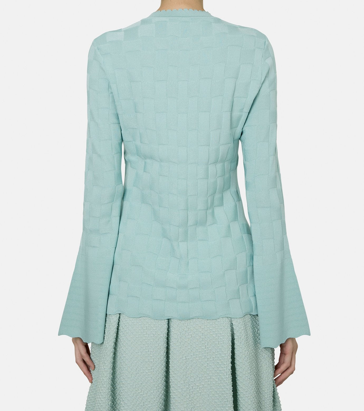 Basket Weave Knit Cardigan - 3