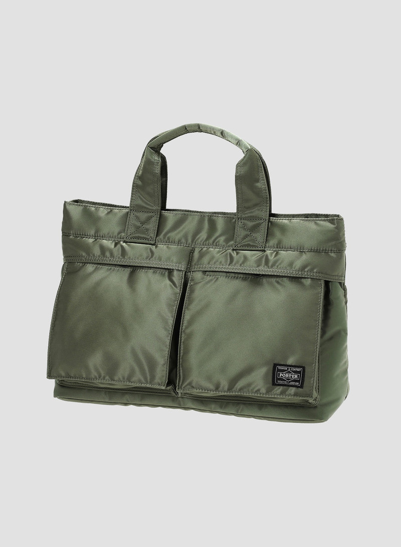 Porter-Yoshida & Co Tanker Tote Bag in Sage Green 1