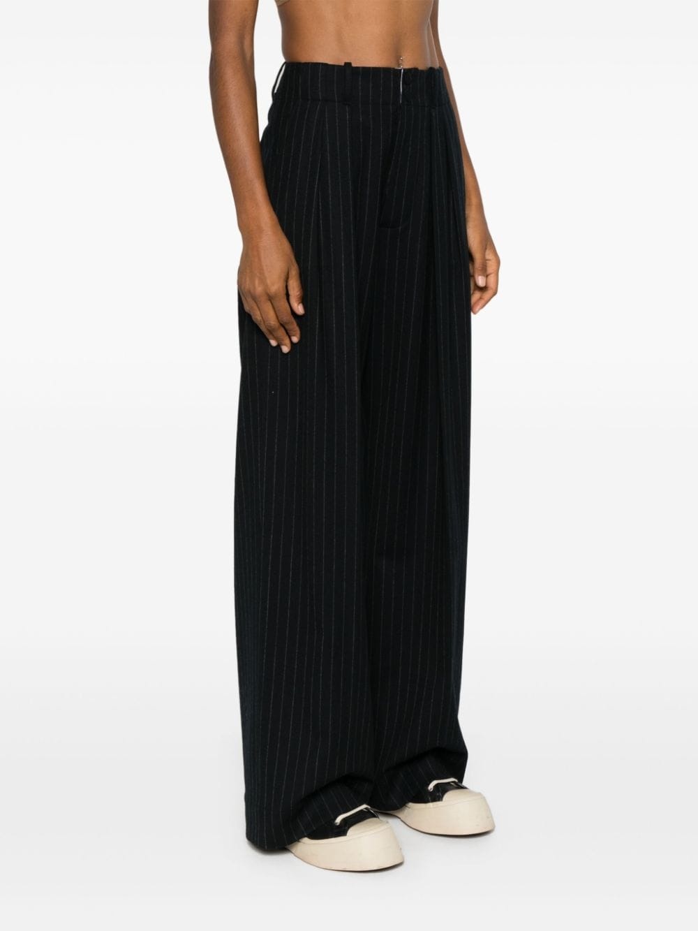 pinstriped trousers - 3