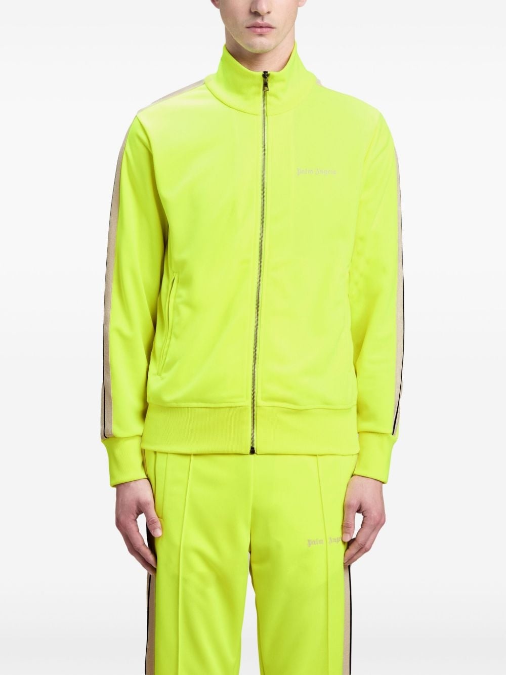 logo-print high-neck jacket - 3