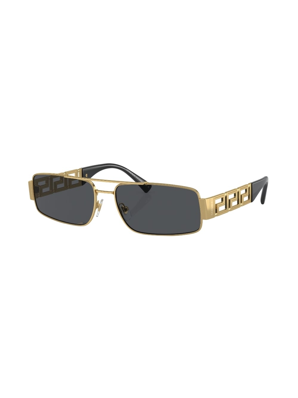 Greca-detail rectangle-frame sunglasses - 2