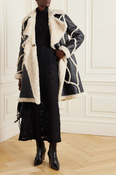 Chloé Paneled shearling coat outlook