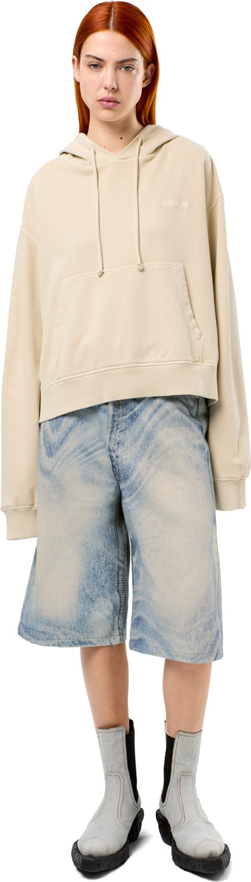 CAMPERLAB Blue Denim Shorts outlook