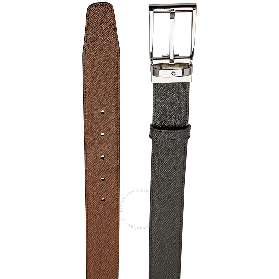 Montblanc Reversible Cut-to-Size Business Belt- Black/Brown - 2