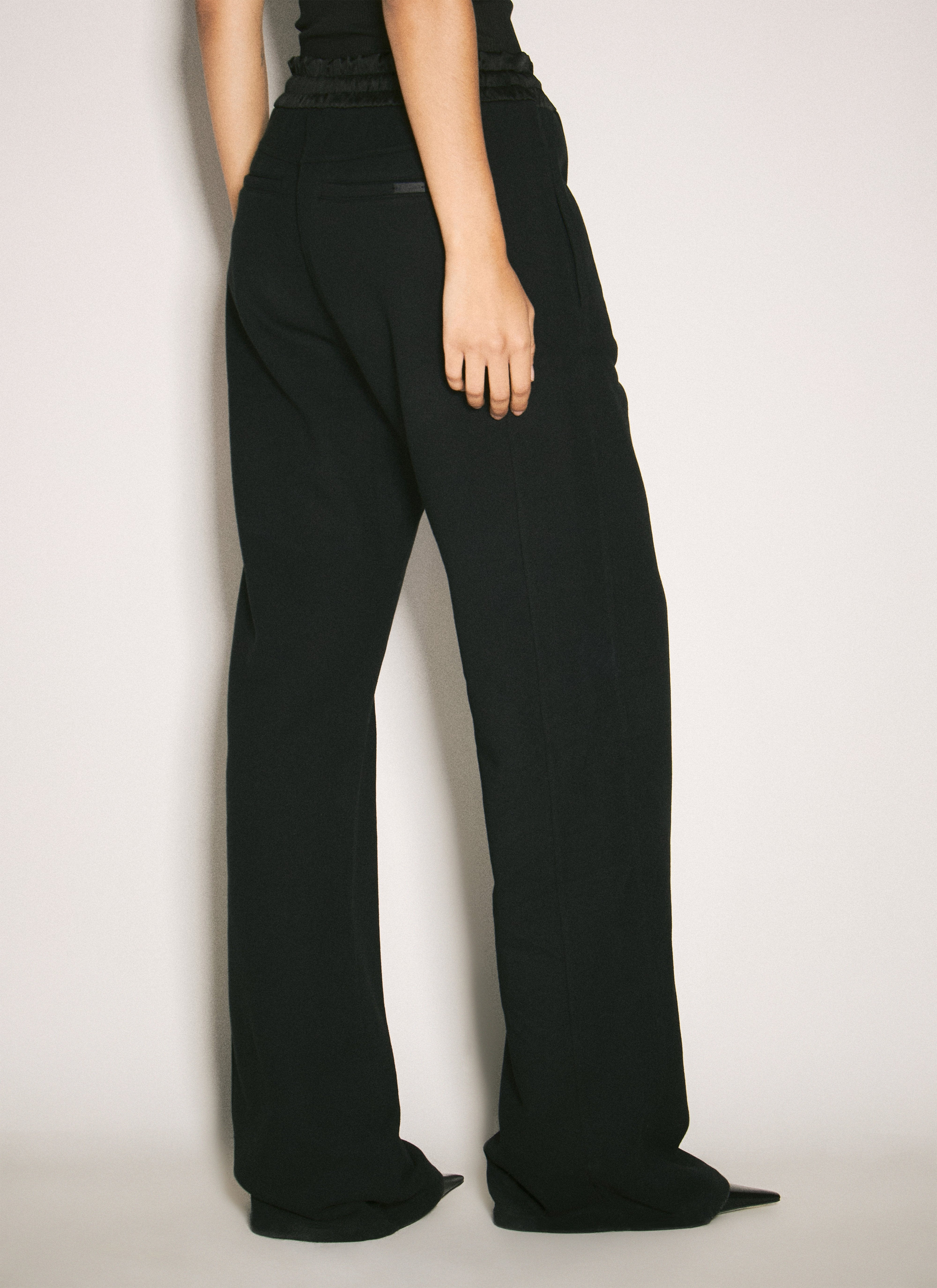 Saint Laurent Women Logo Embroidery Track Pants - 6