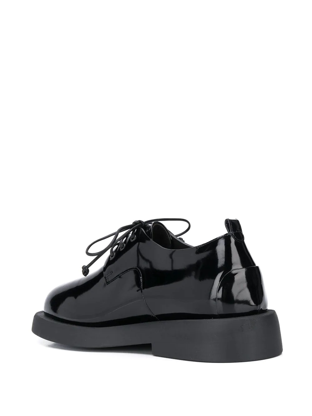 patent lace-up shoes - 3