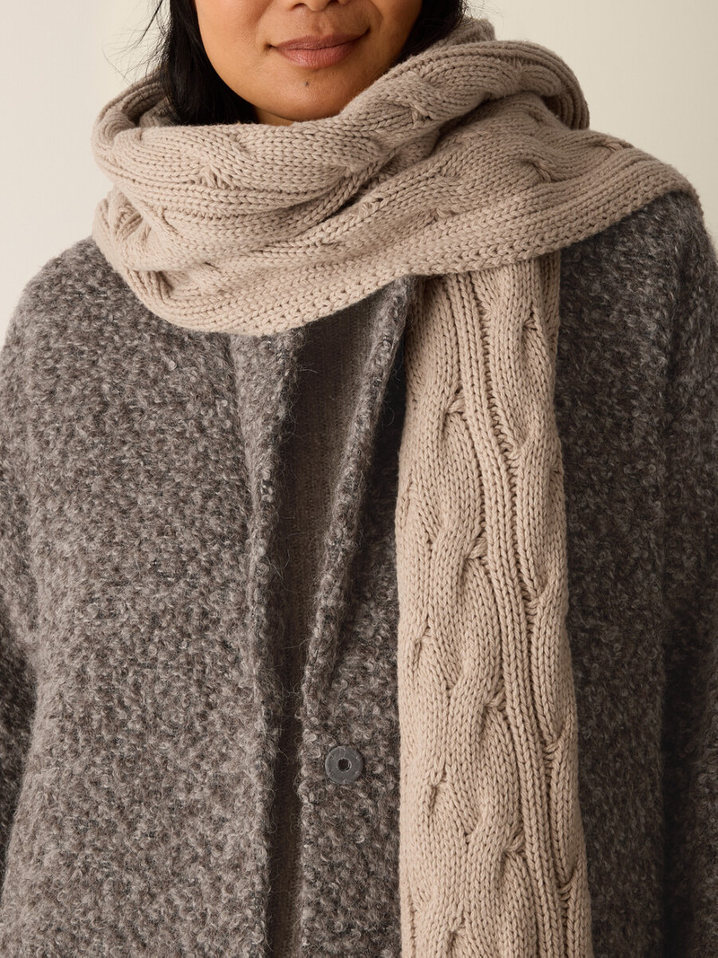 Cotton & Recycled Cashmere Scarf 4