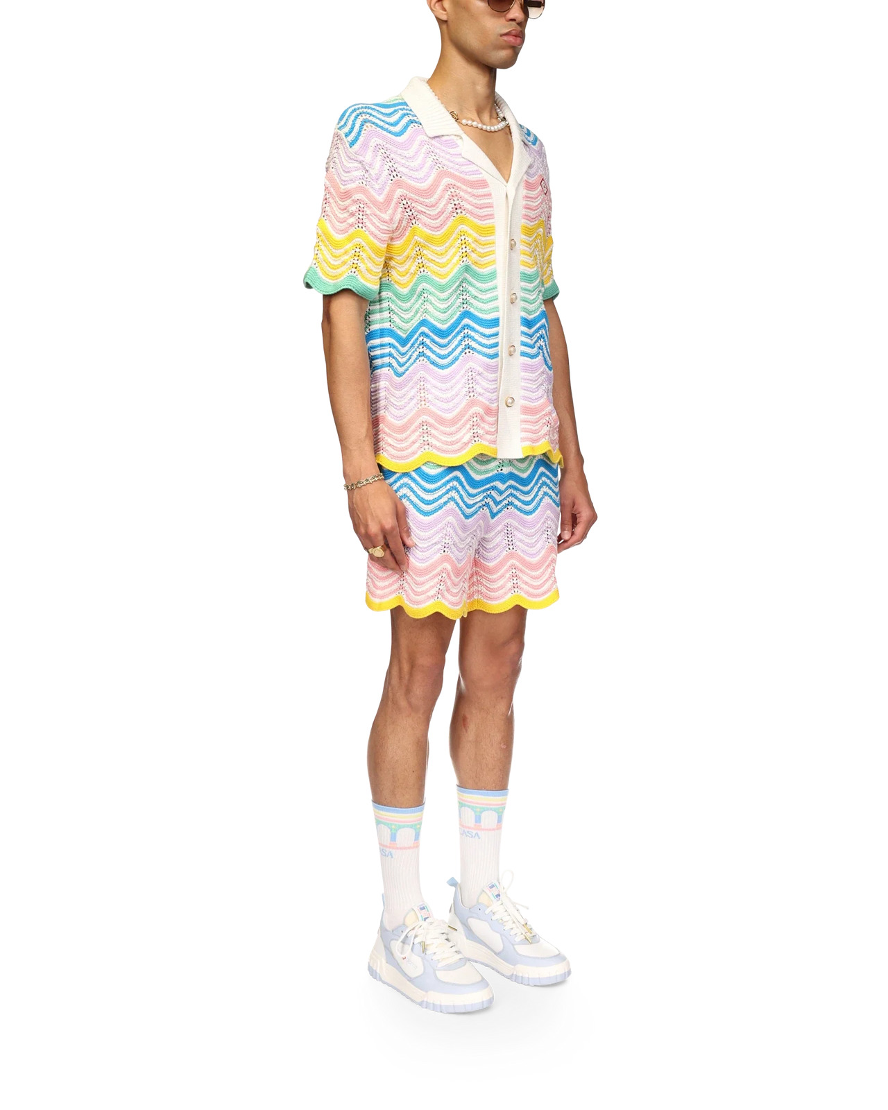 Gradient Wave Knit Shirt - 5