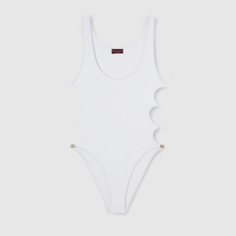 Sparkling stretch jersey swimsuit - 1