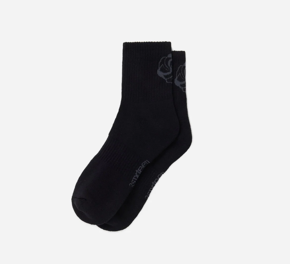 Athletic Quarter Sock - Black - 1