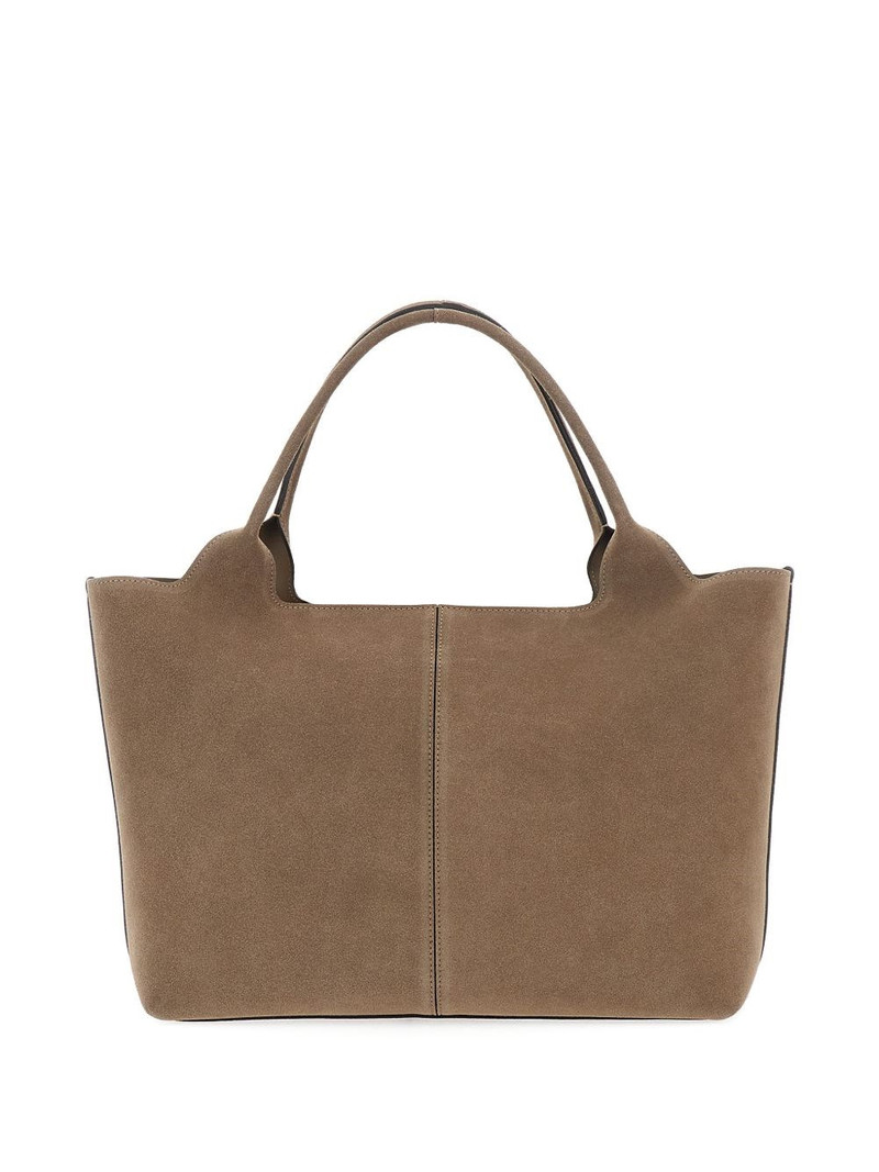 Tod's suede leather tote bag outlook