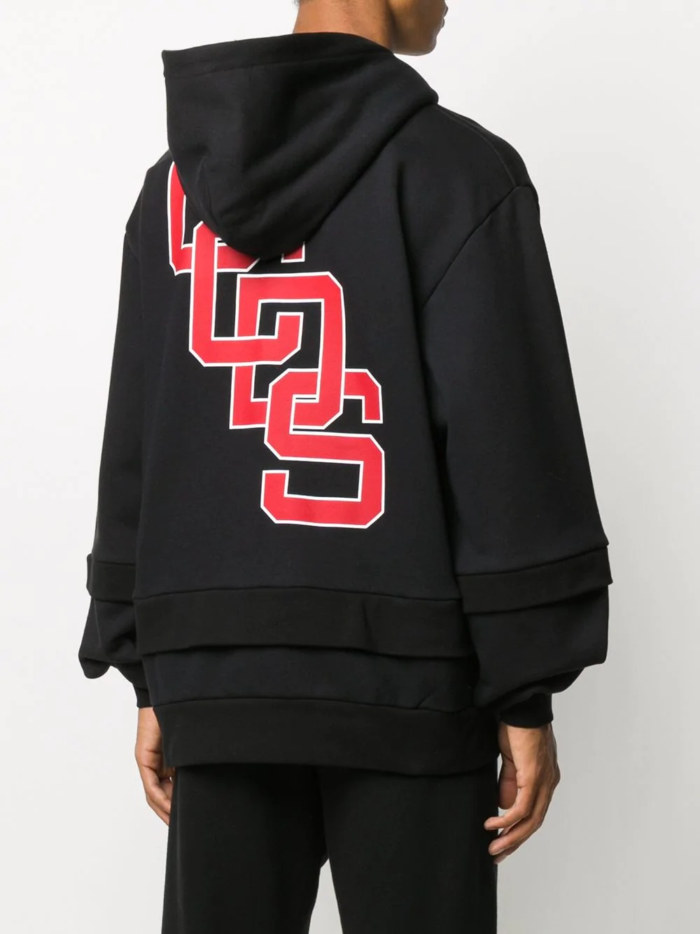 logo drawstring hoodie - 4