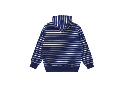 PALACE PRINTED STRIPE HOOD NAVY outlook