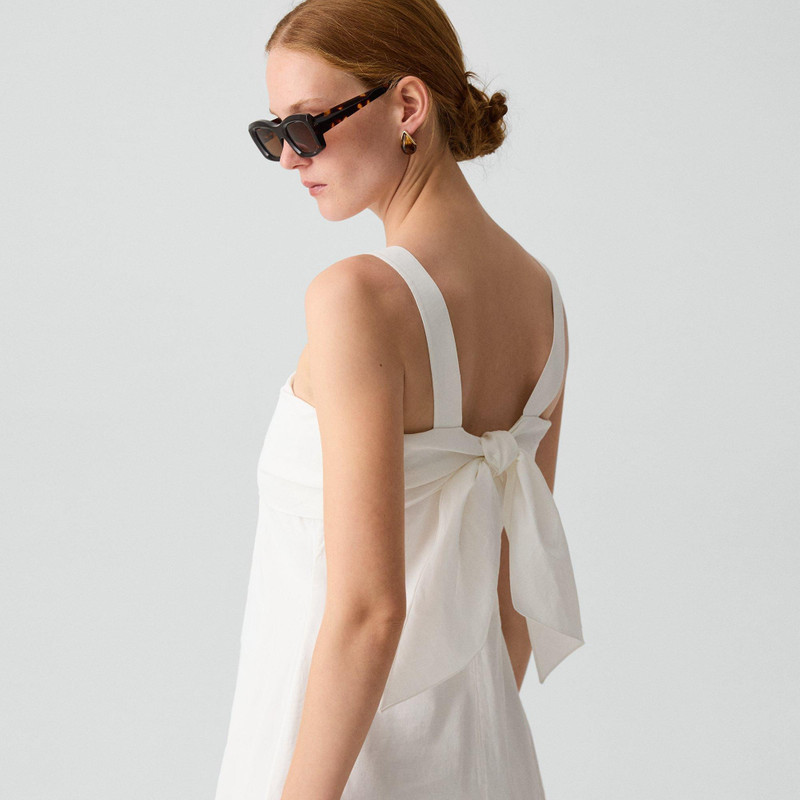 Tie-Back Dress in Good Linen 5
