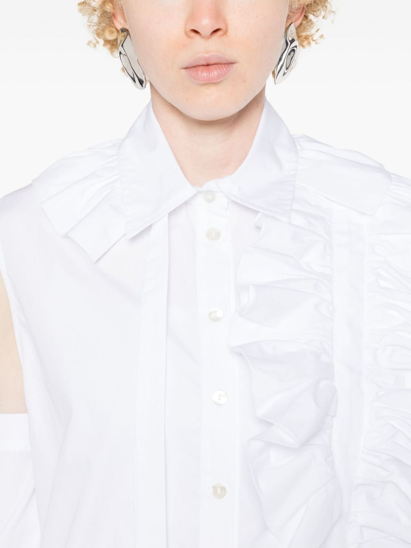 ruffle-detail poplin shirt 5