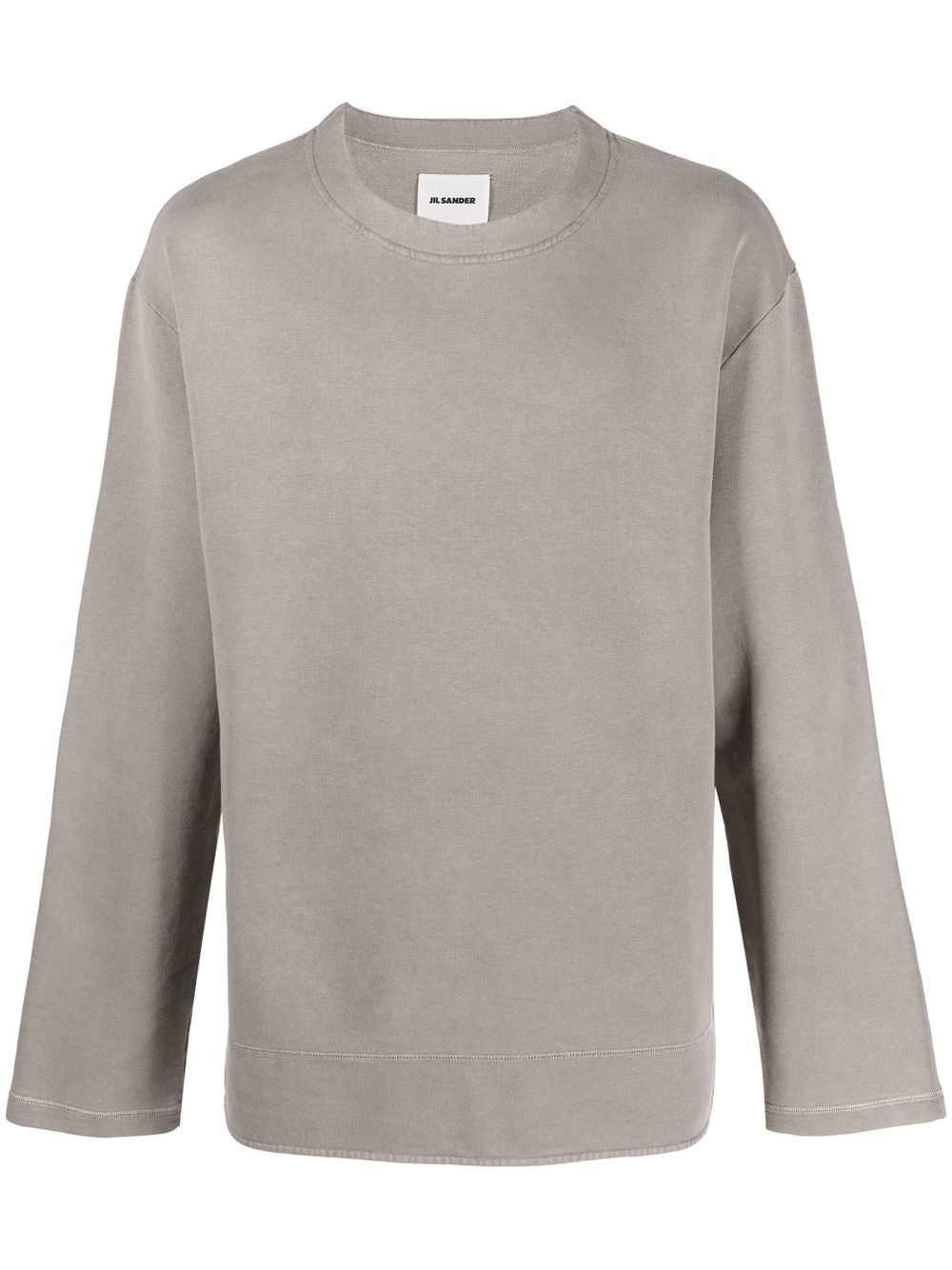 drop-shoulder cotton sweatshirt - 1