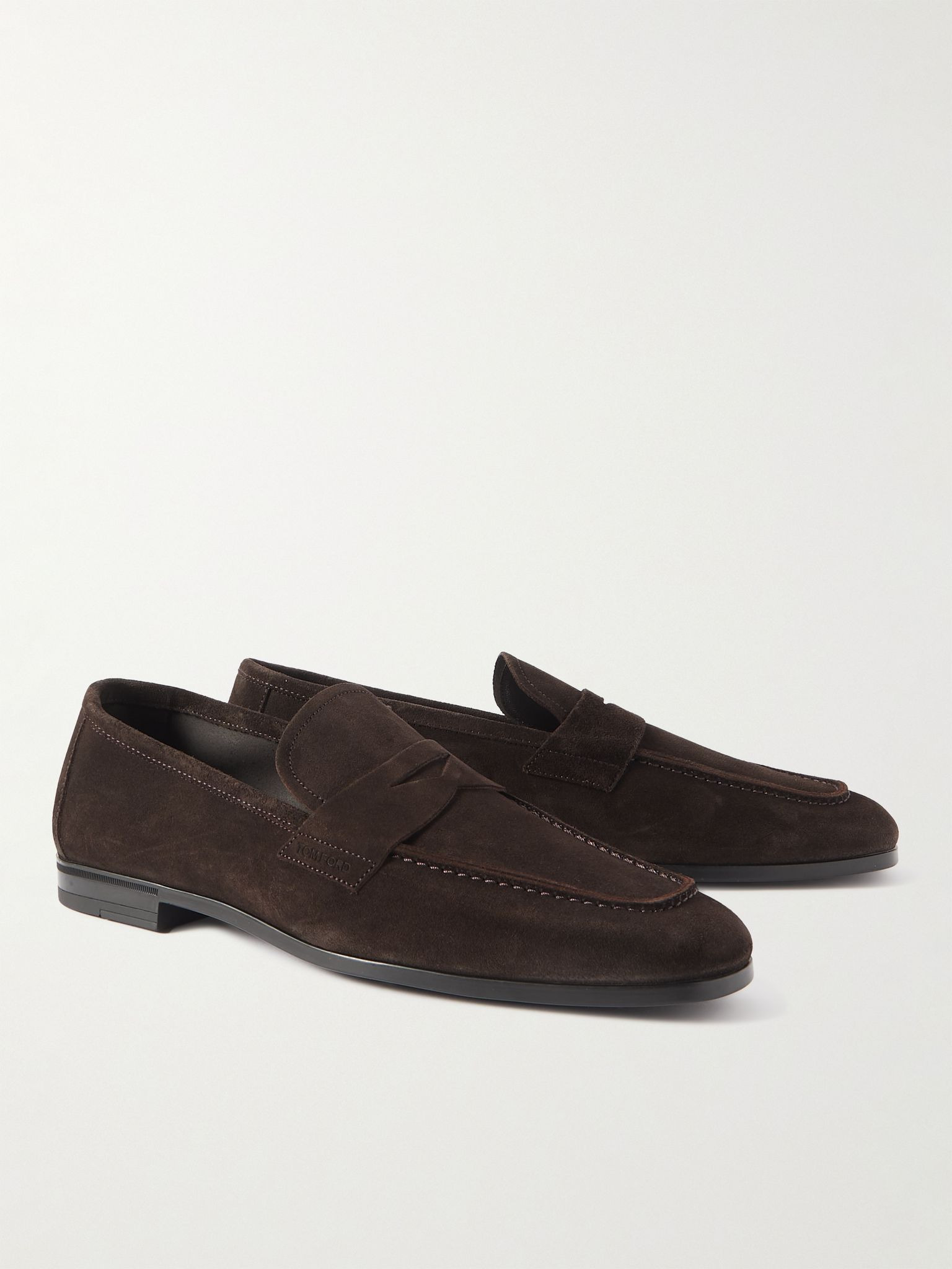 Sean Suede Penny Loafers Dark brown - 4