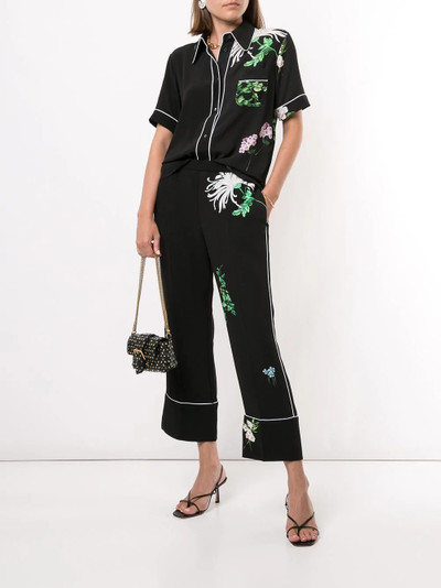 N°21 floral-print straight trousers outlook