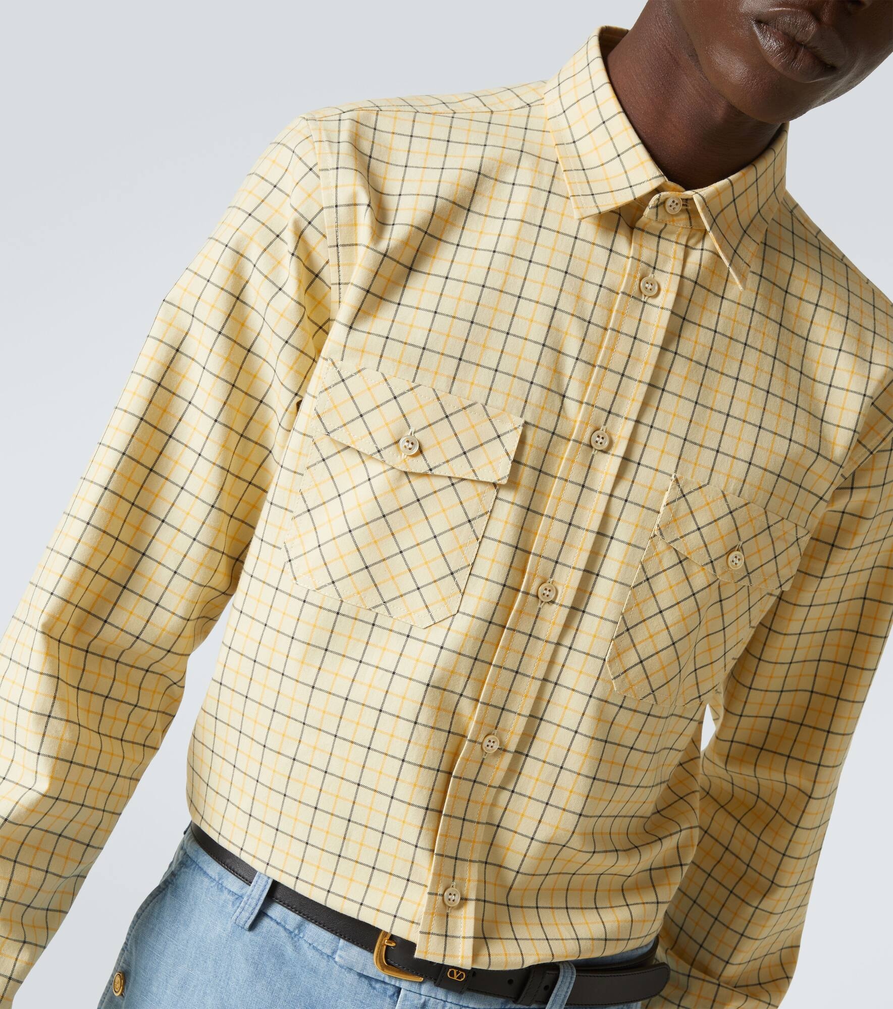 Checked cotton shirt - 6