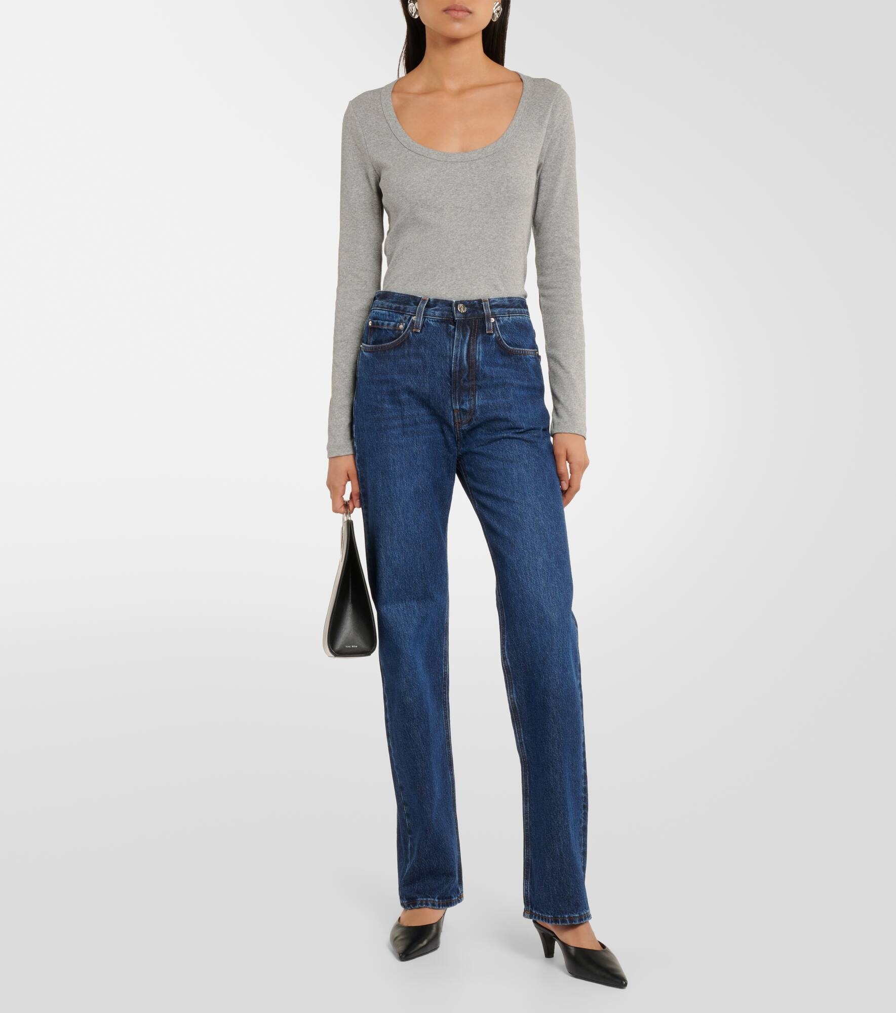Classic Cut mid-rise straight jeans - 7