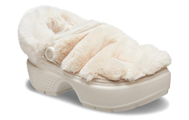 (WMNS) Crocs Stomp Quilted Clogs 'Stucco' 208938-160 - 4