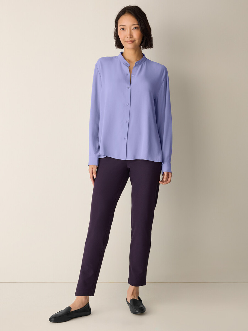 EILEEN FISHER Washable Stretch Crepe Slim Pant outlook