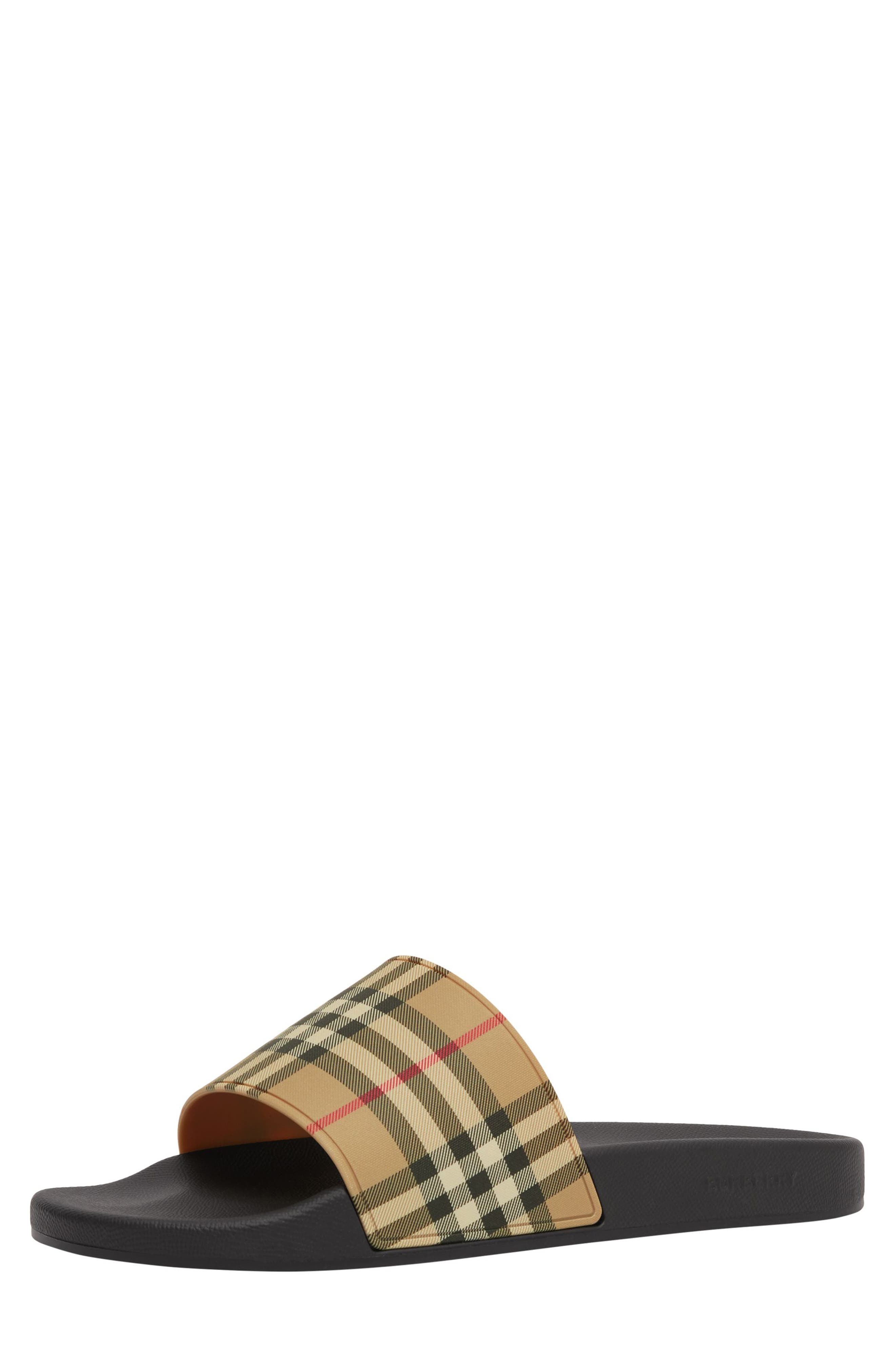 Furley Check Slide Sandal - 8