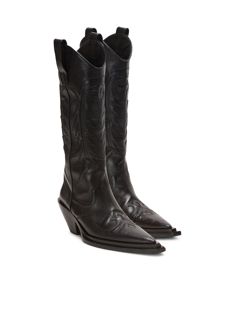 Dan patchwork leather boots 2