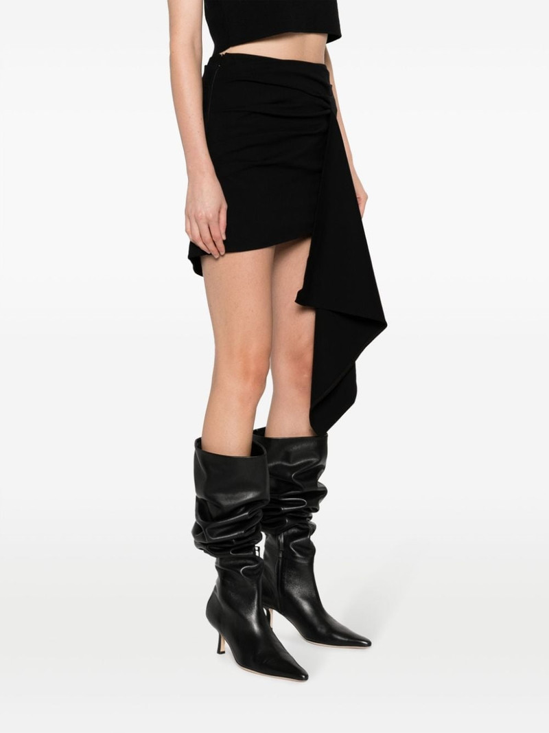 Rivera asymmetric draped miniskirt 3