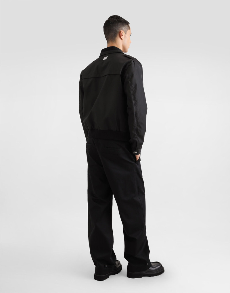 Canvas bomber jacket with tag 3