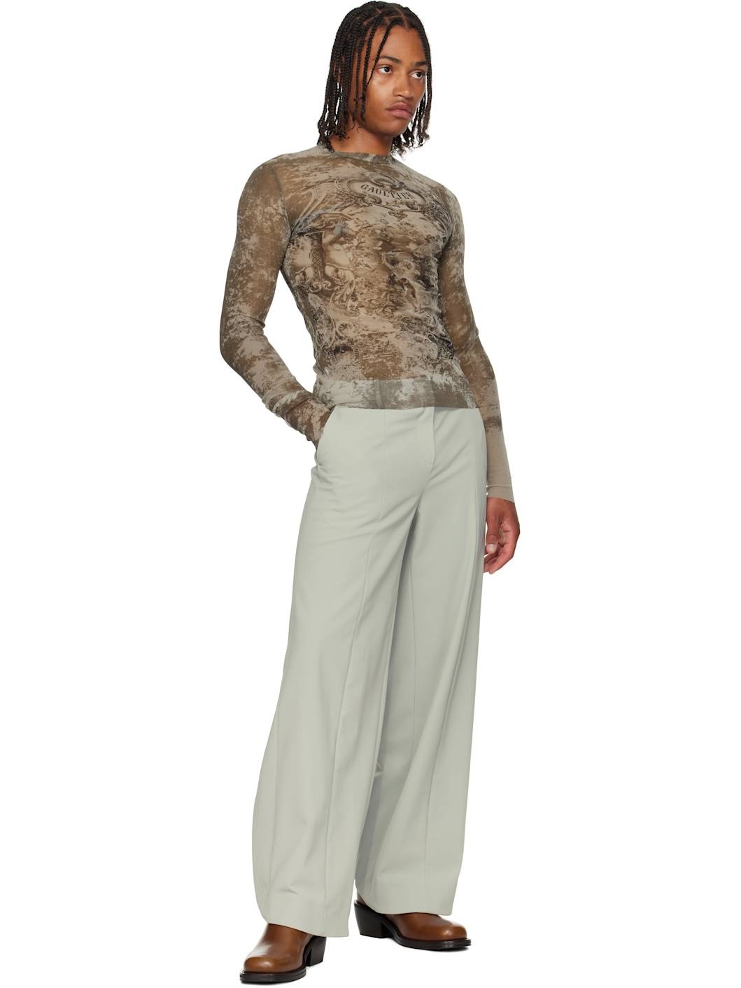 Beige 'The Médaillon' Top - 4