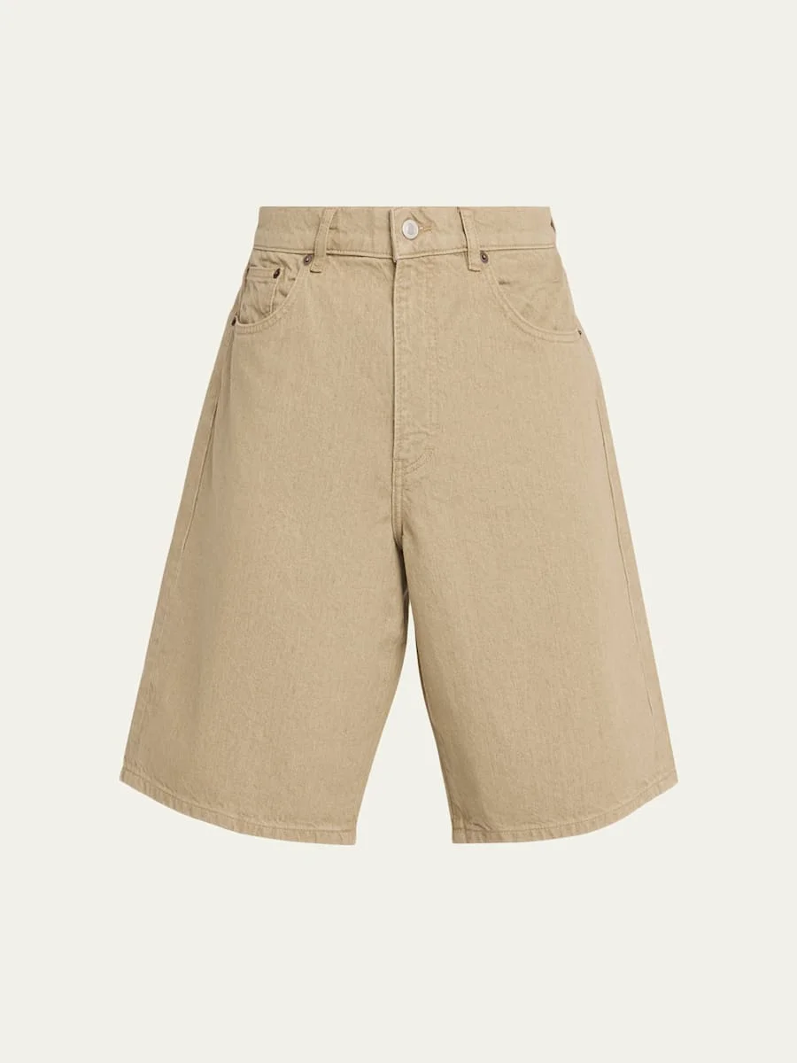 Men's Wide-Leg Denim Shorts - 1