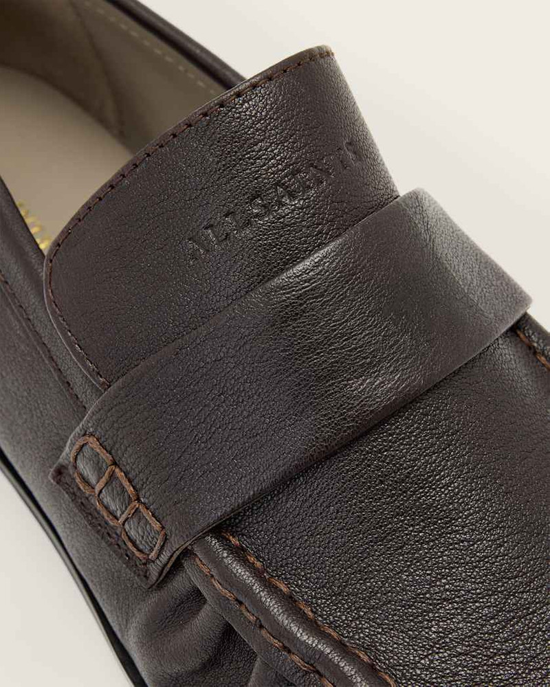 JULIE STUDDED LEATHER LOAFERS 4